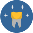 Gold Dental Crown icon
