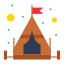 Tente de camping icon
