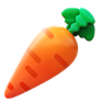 3d fluency style carrot icon