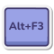 alt-plus-f3-key icon