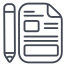 writing concept icon