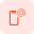 função de e-mail externo com símbolo de arroba no smartphone-ação-tritone-tal-revivo icon