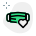 Stay safe with mask and heart logotype icon