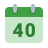 カレンダー週40 icon
