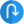 u turn sign icon