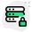 Server computer locked with bit- authentication security icon