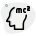 energy that would reside inside mass with head logotype icon