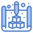 3d Blue Print icon