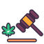 cannabis law icon