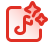 pulsar gradient style ai generated music icon