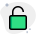 Unlock security lock with permission granted to access icon