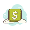 cloud style 现金应用程序 icon