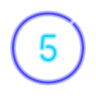 Circled 5 icon