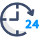 24 Hours Support icon