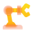 glassmorphism style robotic arm icon
