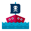 Navio pirata icon