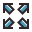 retro style expand icon