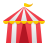 windows 11 color style circus tent icon