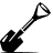 ink style spaten icon