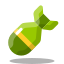arcade style atomic bomb icon