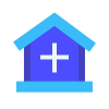 avantgarde style hospital icon