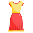 Modelado vestido Filled icon