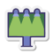 stickers style billboard icon