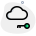 Key authentication for privacy lock on a cloud server icon