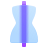 glassmorphism style tailors dummy icon