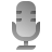 deco duotone style microphone icon