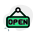 open sign icon