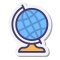 stickers style 글로브 지구 icon