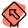 Up left way traffic sign board layout icon