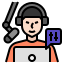 Podcast producer icon icon