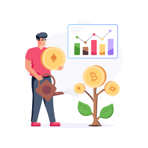 bitcoin growth icon