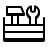 badges style full tool storage box icon
