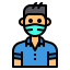 boy in mask icon