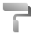 deco duotone style paint roller icon