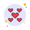 corações pequenos icon