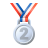 Emoji-medalla-del-segundo-lugar icon
