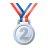 Emoji de medalha de 2º lugar icon