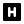 forma bold style hospital sign icon