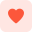 Favorite heart shape for bookmarking prefered content icon