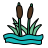 doodle style swamp icon