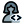 female user with side arrows direction as a coding logotype icon