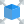 Cube shape in outward direction isolated on a white background icon