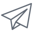 paper plane icon
