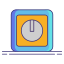 icone piatte a colori lineari per illuminazione esterna con dimmer icon