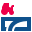 stencil style field and tractor icon