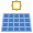 office s style solar panel icon